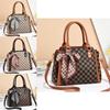 Fashionable Pu Tote Bag For Women With Stylish Plaid Design And Soft Structure