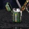 Electric Lighter Dual Arc Cigarette Plasma Rechargeable Windproof Flameless USB Lighter