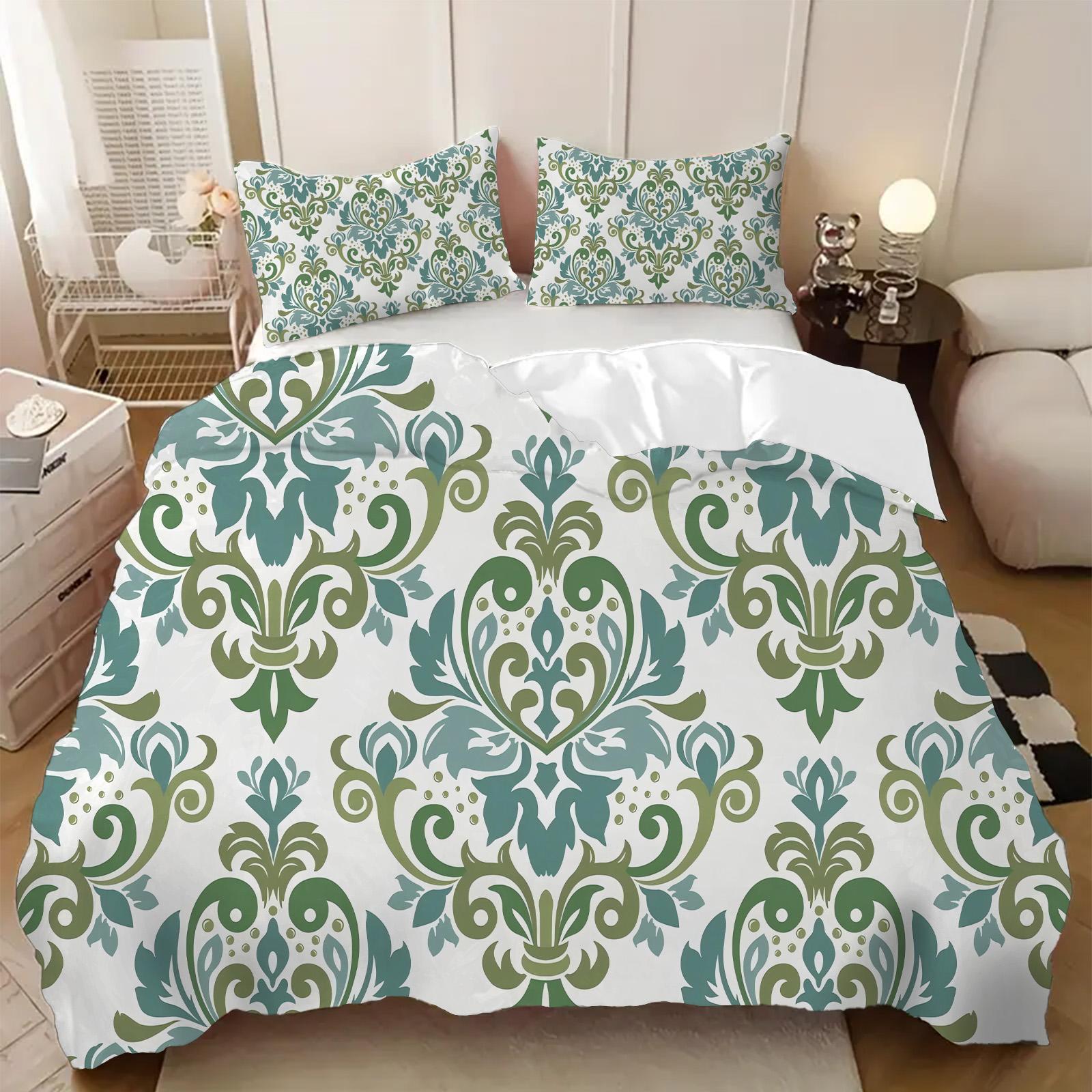 

Пододеяльник с цветочным принтом в экзотическом стиле, элегантная красота, свежий стиль, постельный комплект, роскошный, мягкий домашний текстиль, пододеяльник, наволочки 135x200cm 2pcs