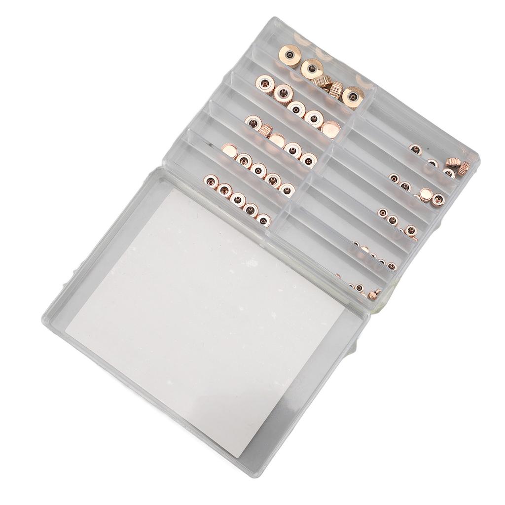 50PCS Watch Crown Adjust Time   Lifespan High Hardness Mixed Set Metal Replacement Watch Crown