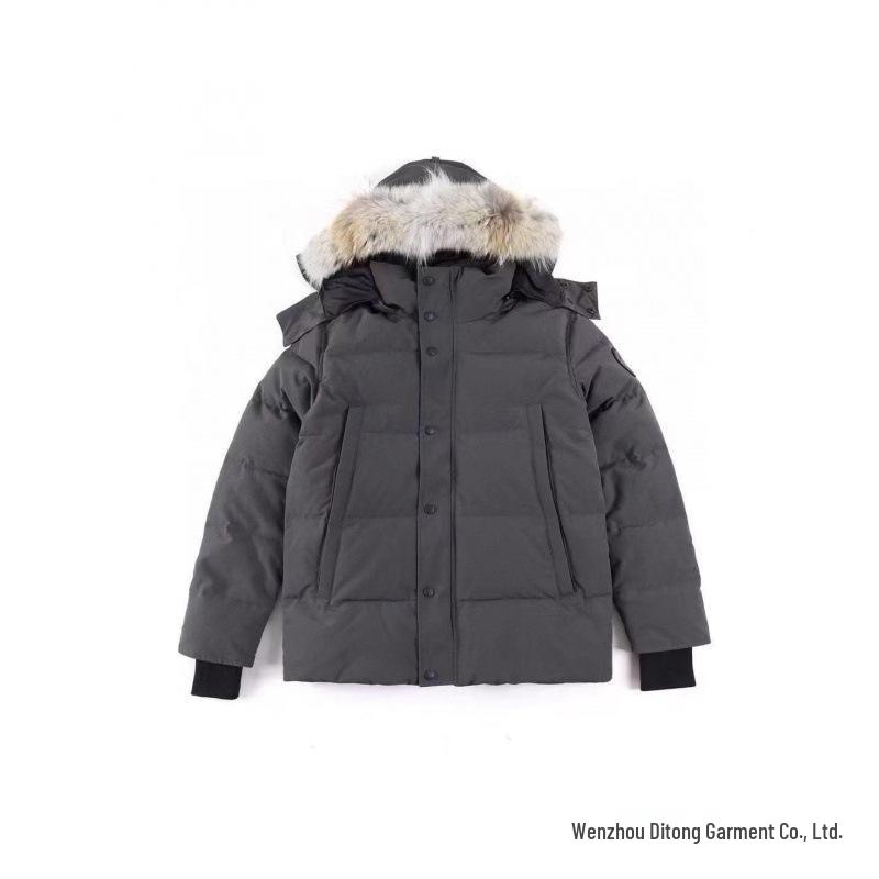 Men's Canadian Wyndhaw Down Parka with Wolf Fur Collar - 29 Styles Available