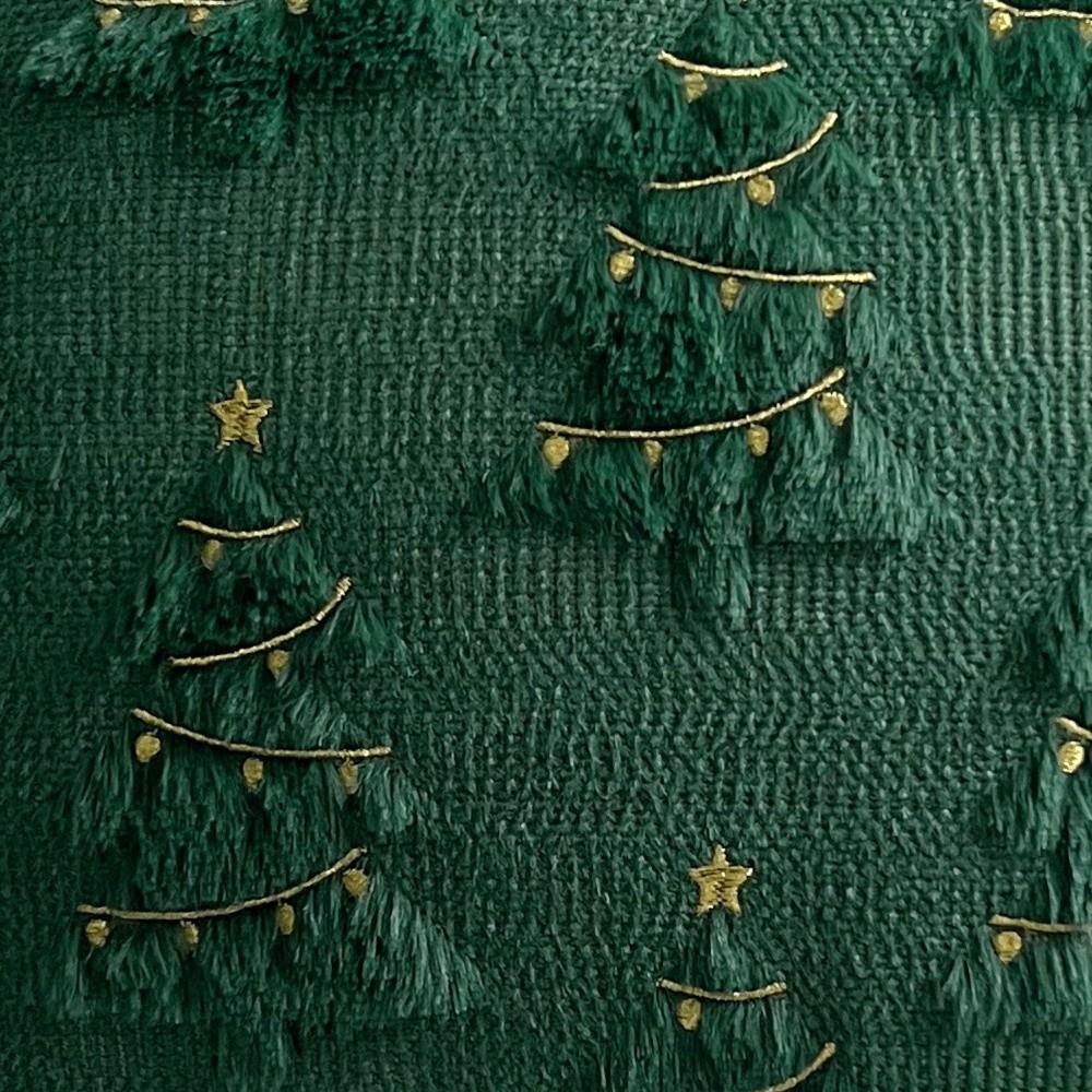 Short Plush Cushion Slipcover Xmas Tree with Light Throw Pillow Cover  Sofa Decoration