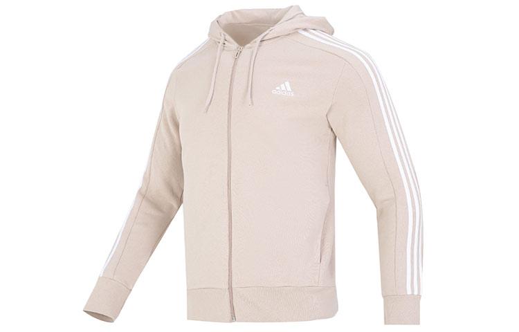 Adidas Essentials French Terry 3 Stripes Full Zip Hoodie IC9839 XXL