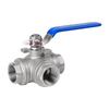 Guanqian 304 Stainless Steel 3-Way Manual Ball Valve