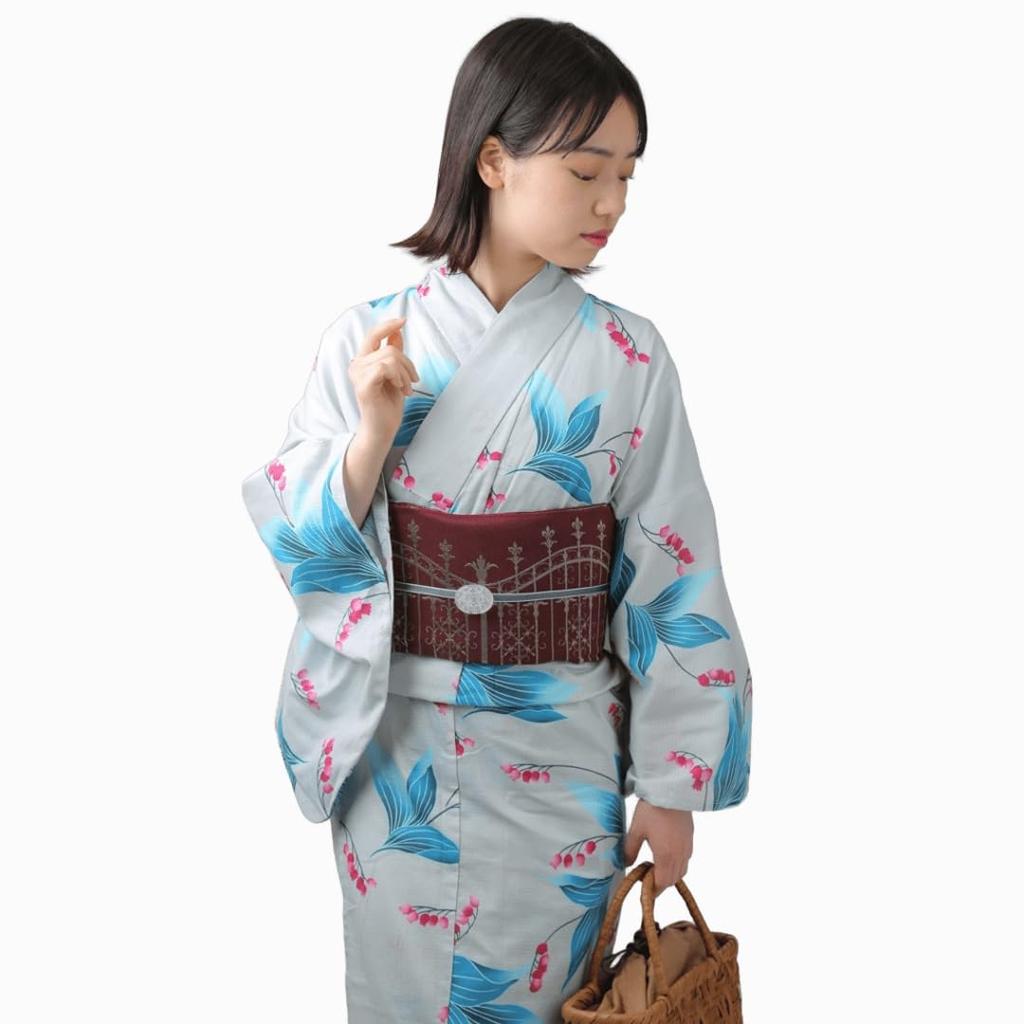 [Le coeur] Women's Yukata, Free Size, Delicate Lily of the Valley
