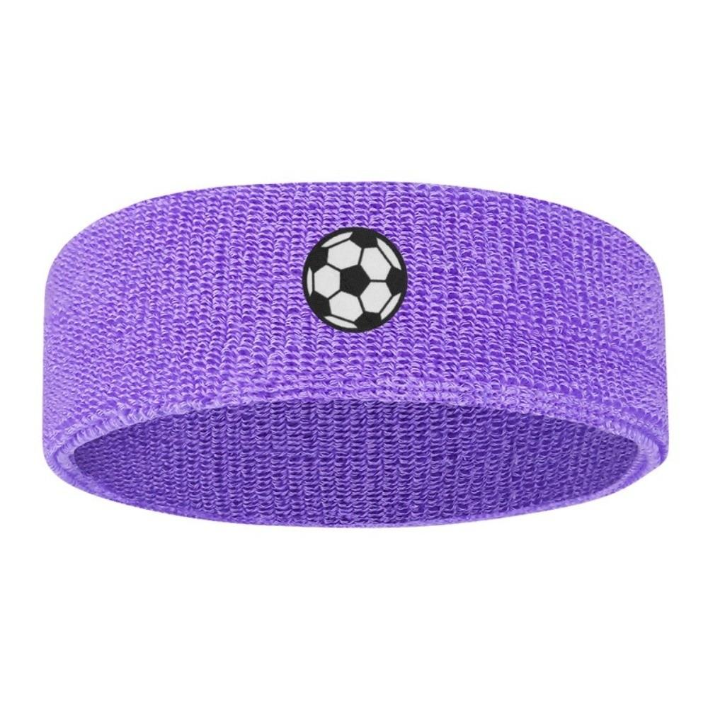 Soccer Printed High Elasticity Sweatband Polyester Polyester Knit Headband  Running
