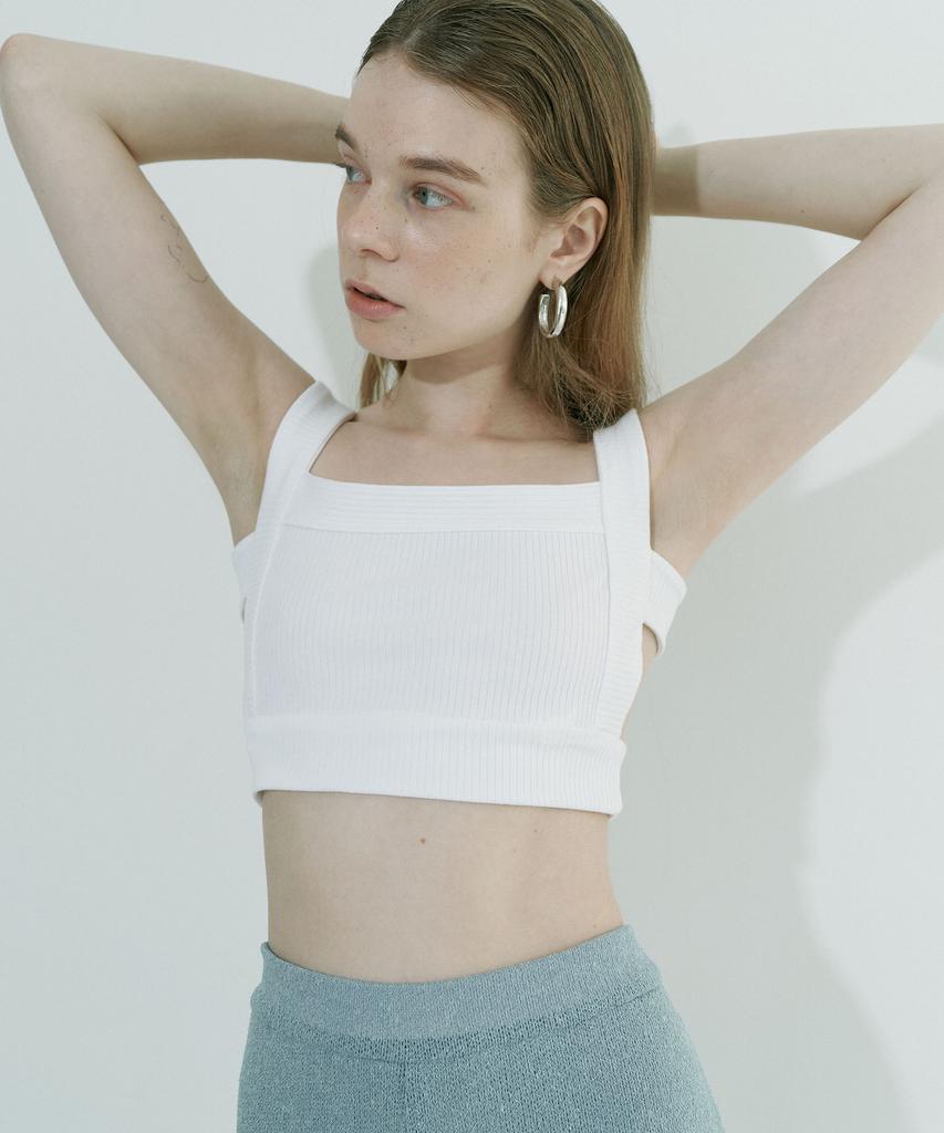 PROVO Band Bra Top / White