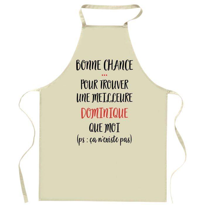 Tablier de cuisine - Dominique - Impression Bretonne - Coton résistant - Fabrication française
