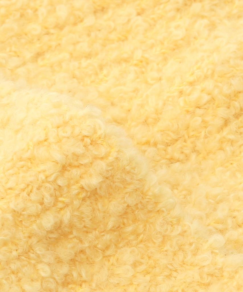 Eondeokeonteulolseutyudio Boucle Winter Beanie Fluffy Beanie / Mohair Boucle / Lemon