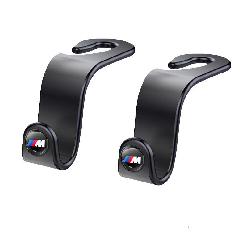 Car Headrest Hooks Hanger Bags Seat Back Organizer Holder Clips Auto Fastener Hooks For BMW Series i3 i4 G07 G06 G05 G02 G01 F48