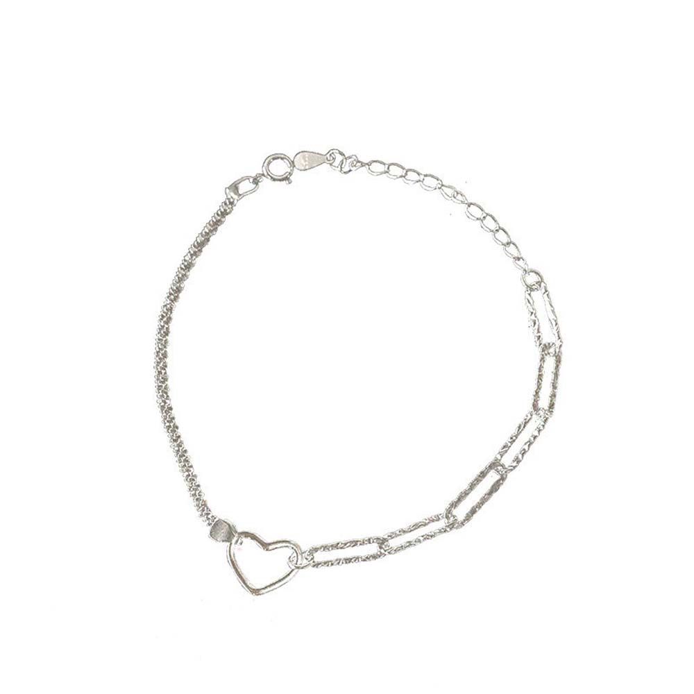 Lovers Temperament Heart Chain Korean Bangles Couple Bracelets Valentines Day Gift Women Wristbands