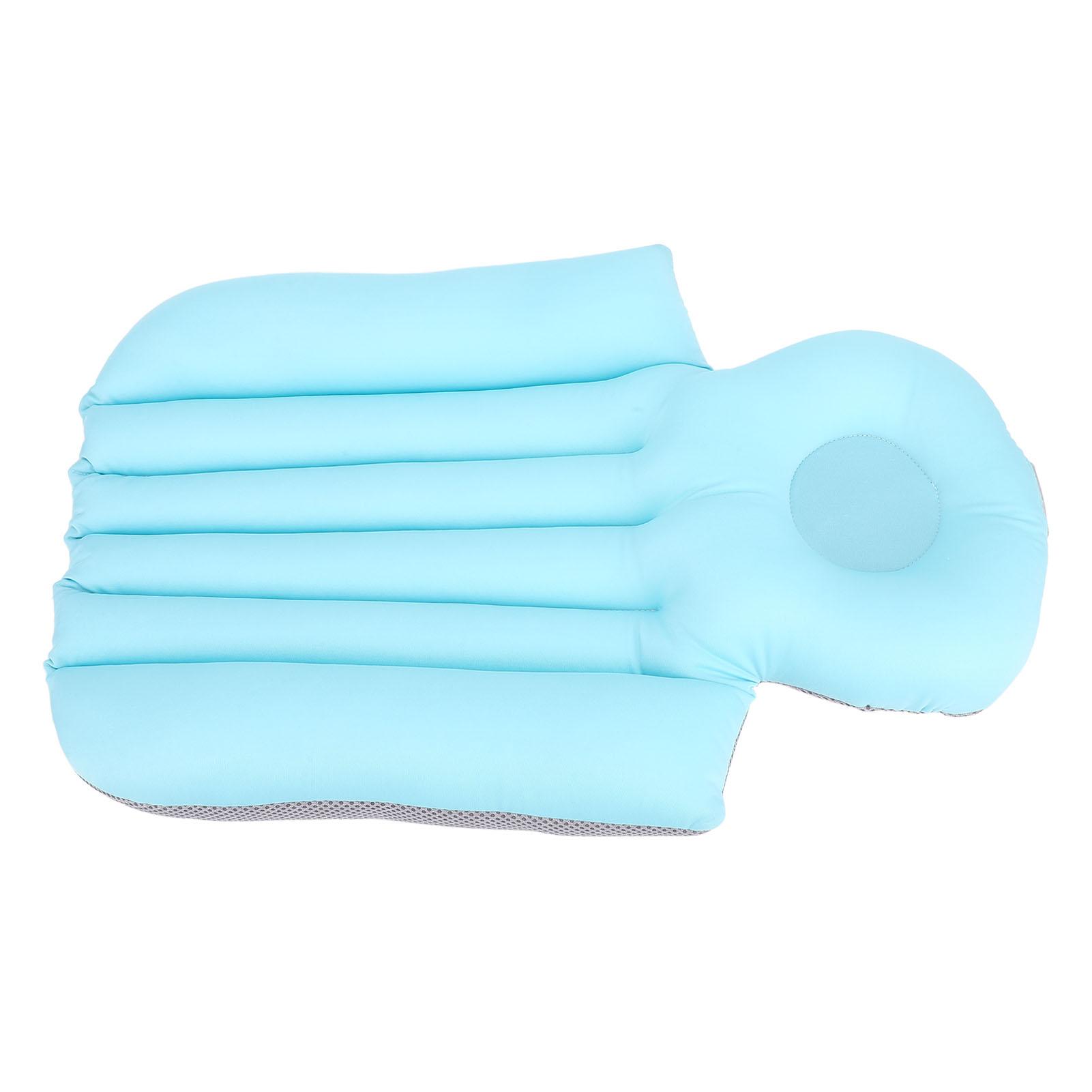 

Bathtub Bath Pillow Adults Tub Universal Cushion Ergonomic Soft Support Breathable Non Slip Short світло-синій колір