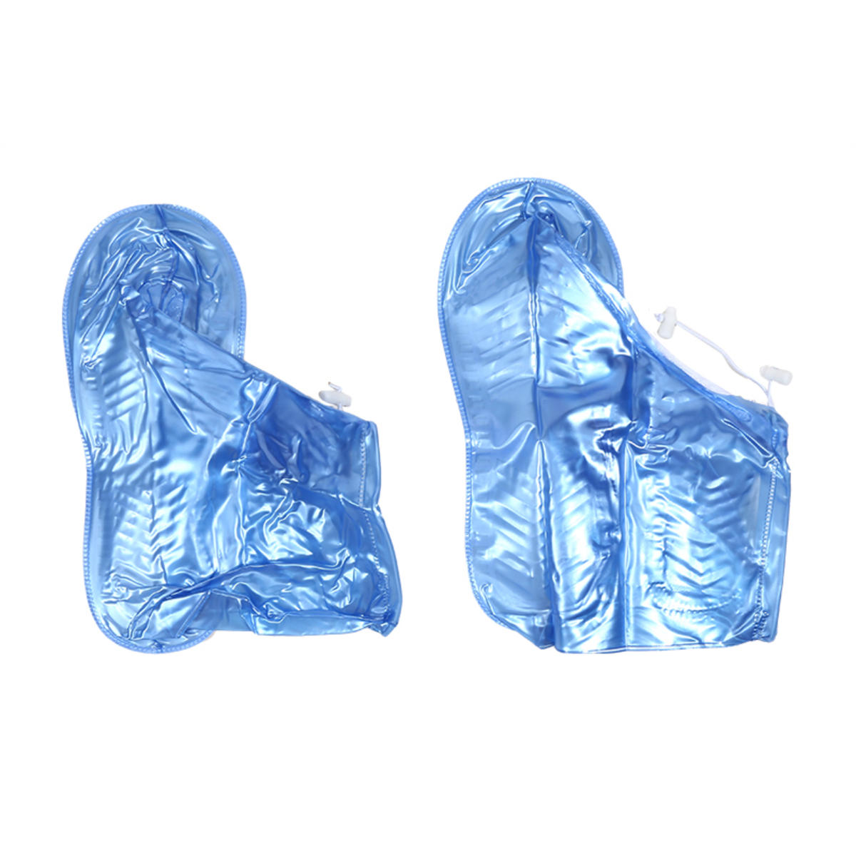 

1 пара водонепроницаемых бахил, нескользящие, многоразовые, для дождя и снега, женские, мужские, ПВХ, для улицы, дождливые, многоразовые, качественные, нескользящие бахилы 3XL синий