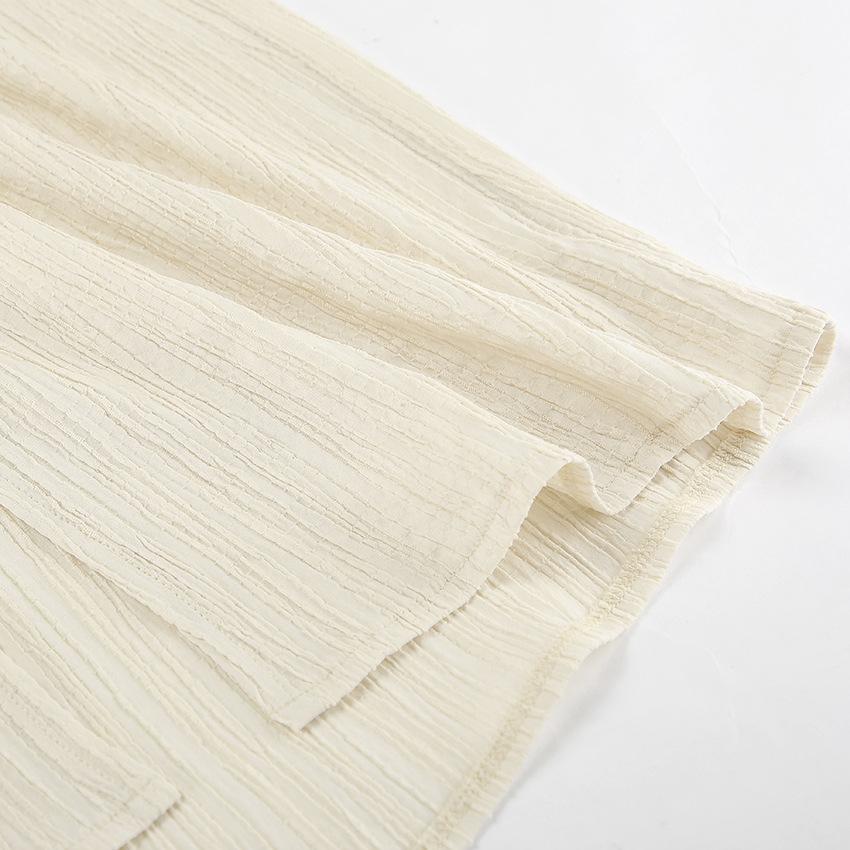 Tie-Neck Top And Long Pants Two-Piece Set, Summer Fashion Loose Casual Women Outfit