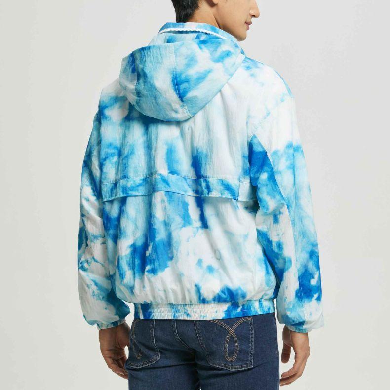 Calvin Klein Ombre Zip Hoodie Jacket Men Outerwear Blue White J322681-0K9