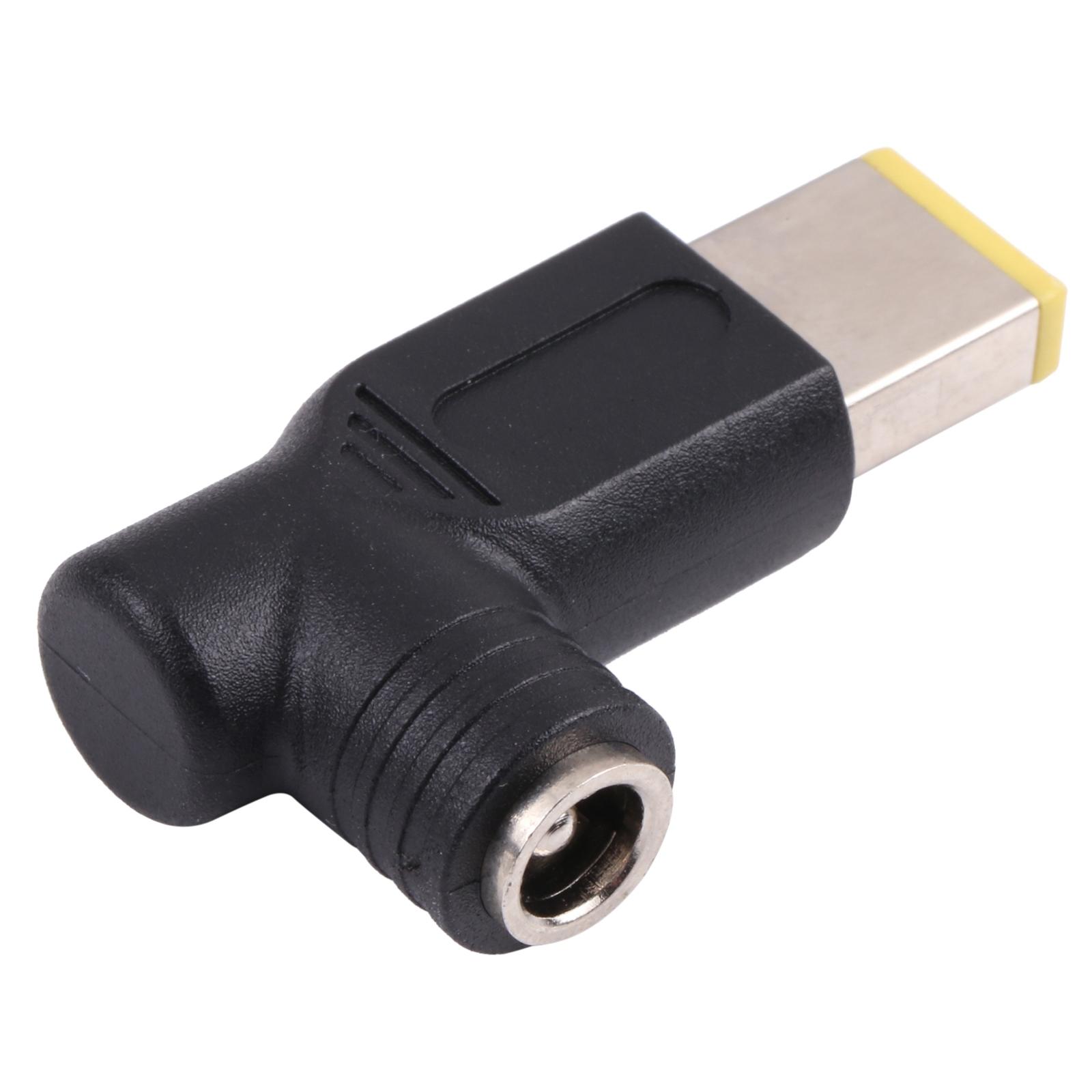 

240W Big Square Male to 5.5x2.5mm Female DC Converter Right Angle Plug for Lenovo Laptop As Shown A