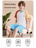 Kids' Summer Cotton Pajamas: Boys' Short Sleeve Lightweight Home Set for Tweens