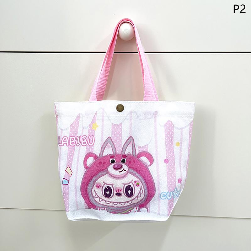 תיק קנבס לאבובו כותנה חמוד מצויר מצחיק תיק טוטה קניות פאוץ' סטודנט נוסע רב-תכליתי פשוט תיקי נשים מתנה