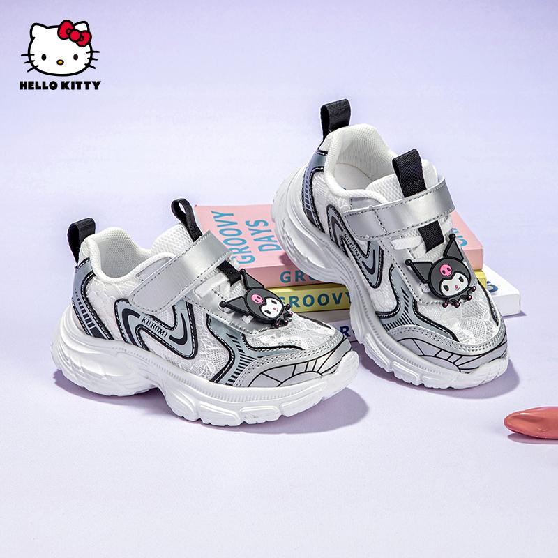 Kuromi Children's Shoes, Girls' Stylish Versatile Dad Shoes, 2026 Summer Breathable Soft Soled Sports Shoes