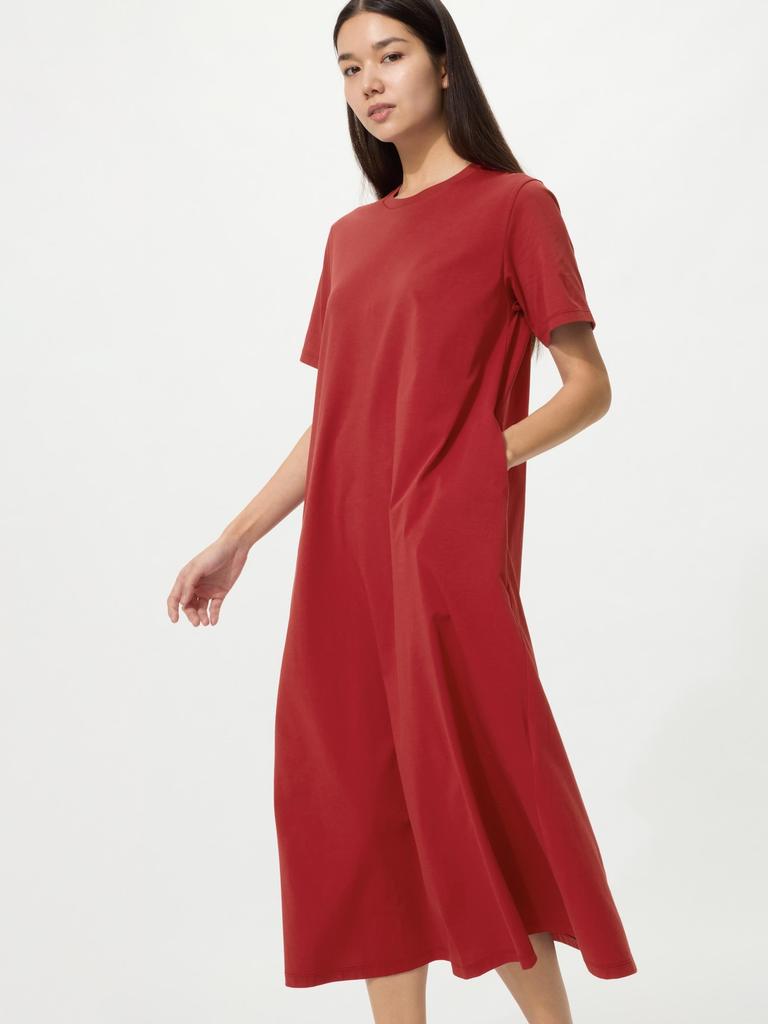 Uniqlo Airism CoTTon T Dress  shorT Sleeve 