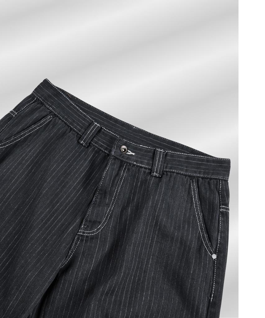 Paradigm Film [Ep.01] Dyed Herringbone Double Knee Pants (Charcoal)