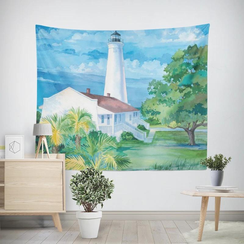 Modern Wall Decoration Aesthetics Home Hawaii Tapestry Rural Nostalgia Hanging Large Fabric Autumn Bedroom Hanging Fabric