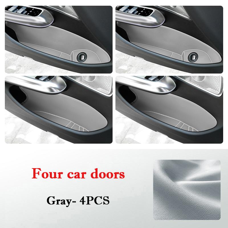 For BYD Yuan Up 2026 2026 Car Door Slot Storage Box Leather Door Groove Mat Protective Pad Storage Barrel Interior Accessories