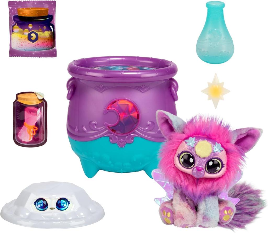 Magic Mixies Cauldron Moon Surprise Toy Plush Toy, Magical Gem Surprise Moon, Christmas Gift [Imported]