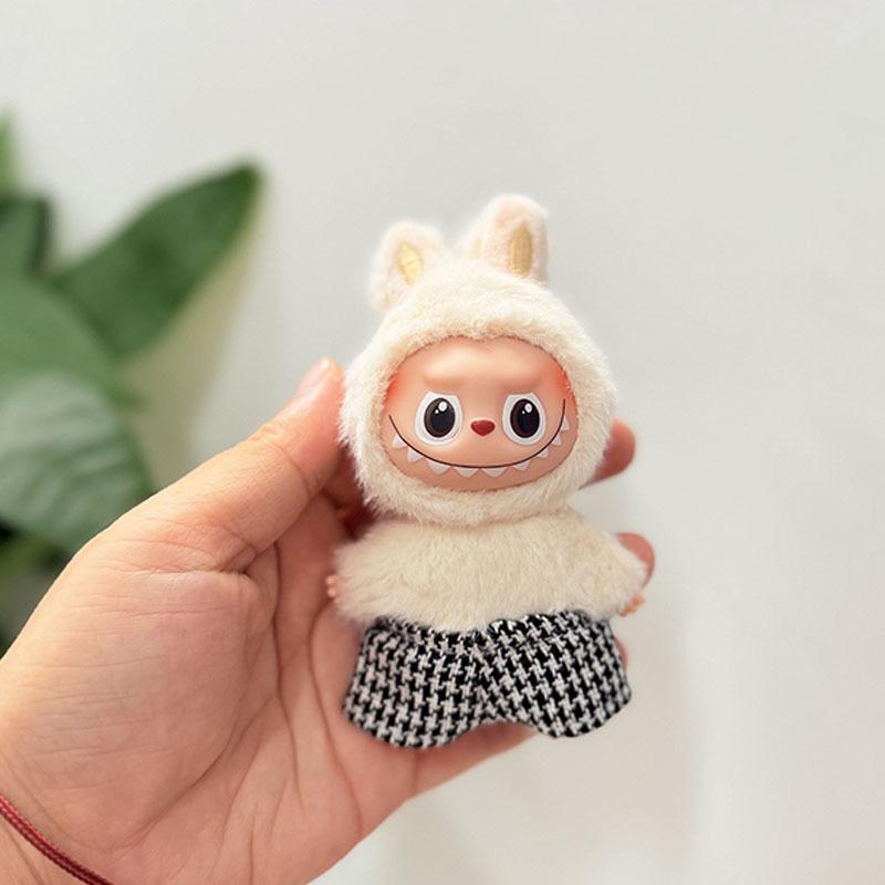 Mini Version 4.0 Vinyl Face Plush Blind Box Doll Clothes Christmas Set Small Nose Gaga Heart Bottom Password