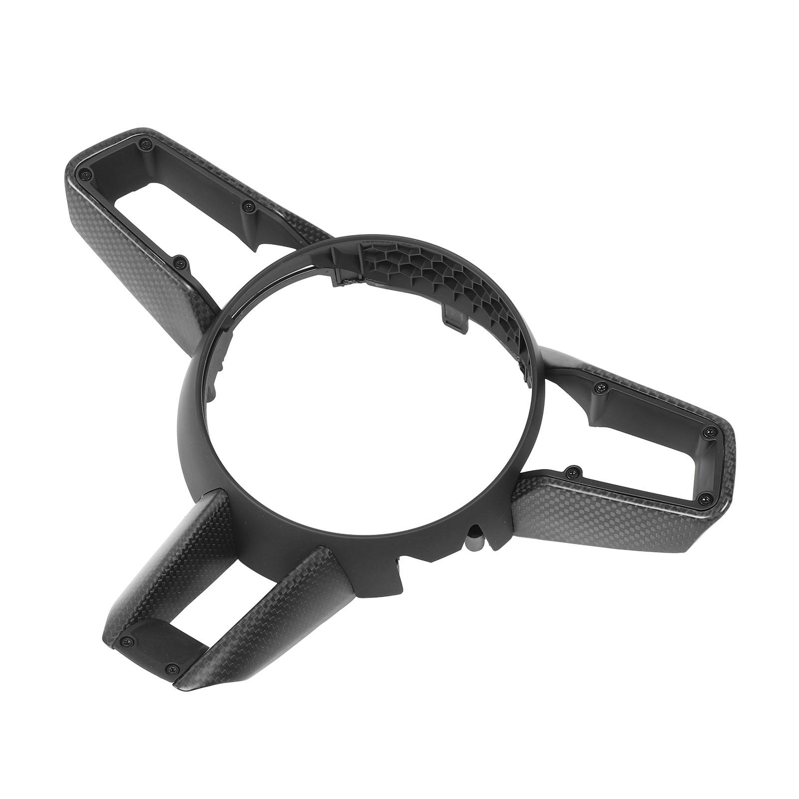 

Steering Wheel Panel Trim Carbon Fiber Perfect Fit Steering Wheel Bezel Decorative Frame for 911 Taycan Panamera
