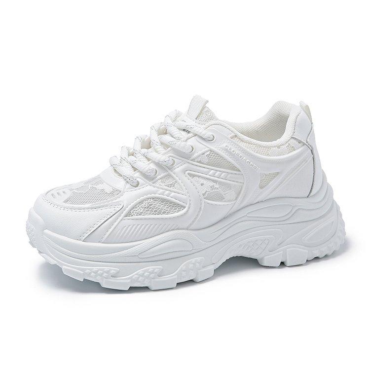 Thick-soled dad shoes women's 2024 new summer thin mesh breathability increases Xiaobai casual sports shoes Zichun burst