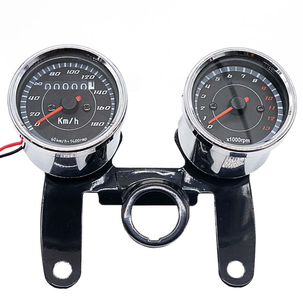 2 in 1 Motorcycle LED Backlight Odometer & Tachometer Speedometer Gauge Universal other