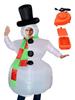 Inflatable Snowman Costume Christmas Inflatable Costume Seasonal Blow Up Snowman Suit for Holiday Gathering Cosplay Carnival