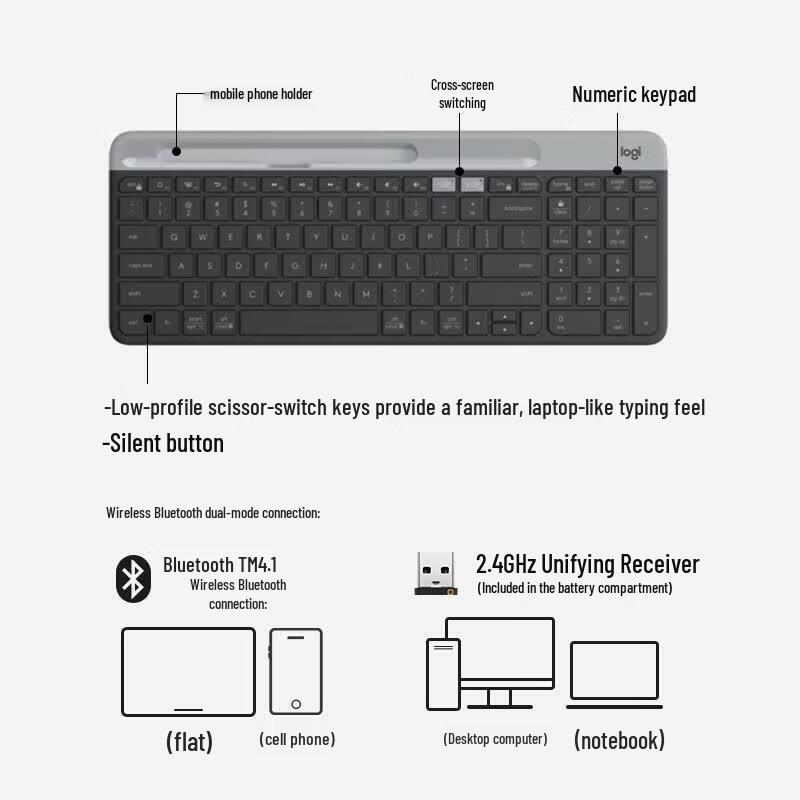 Logitech K580 Slim Multi-Device Wireless Keyboard