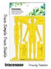 Traceease Male Human Figure Template Stencils Designer  S Drafting Tools- 1