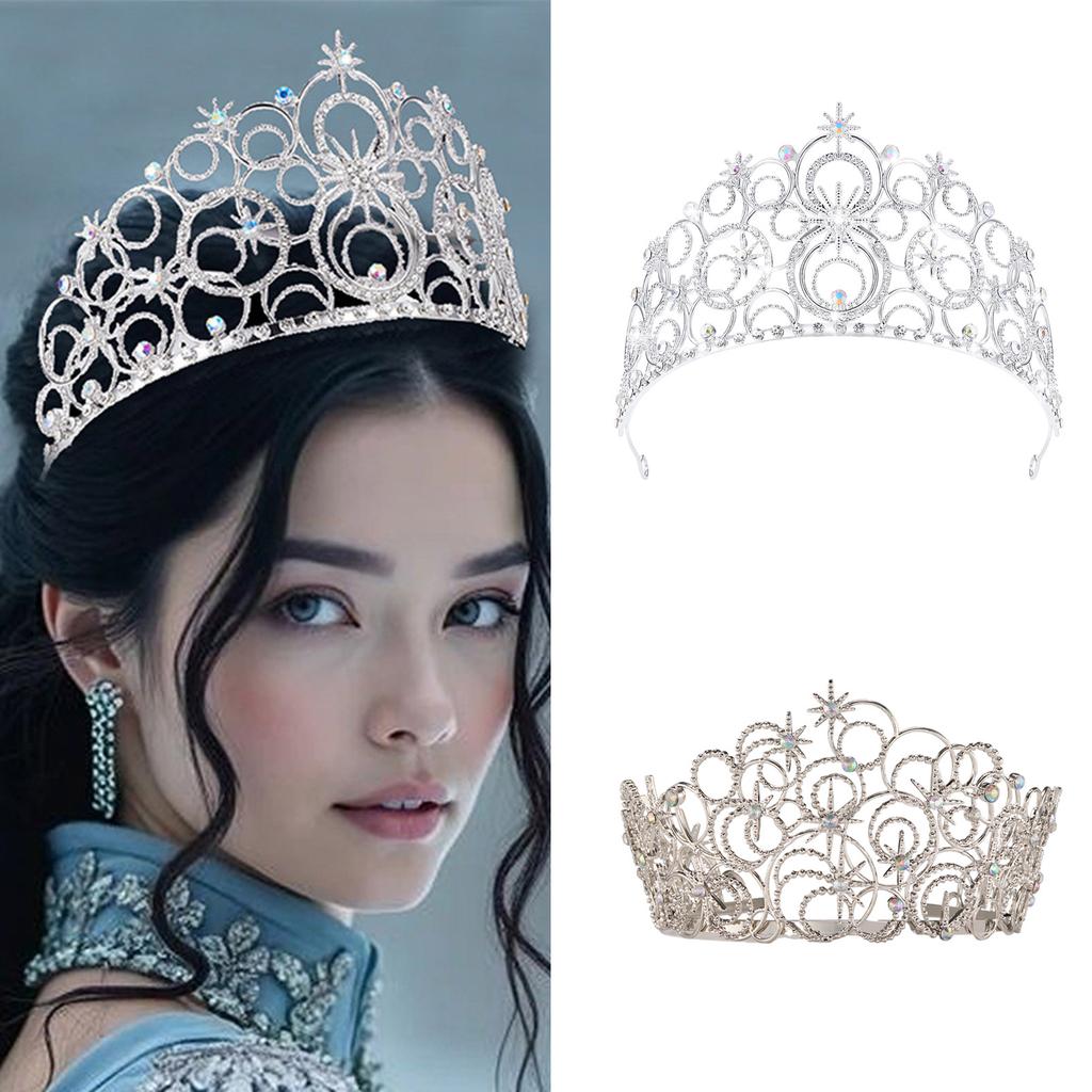 Blingbling Hair Hoop Girl Birthday Party Elegant Pageant Water Drop Crystal Girl King Costume Headwear