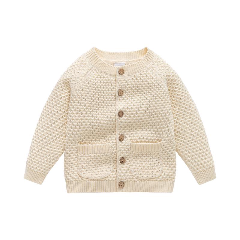 British Style Baby Cotton Knit Sweater Cardigan for Autumn/Winter - One Year Old Gentleman