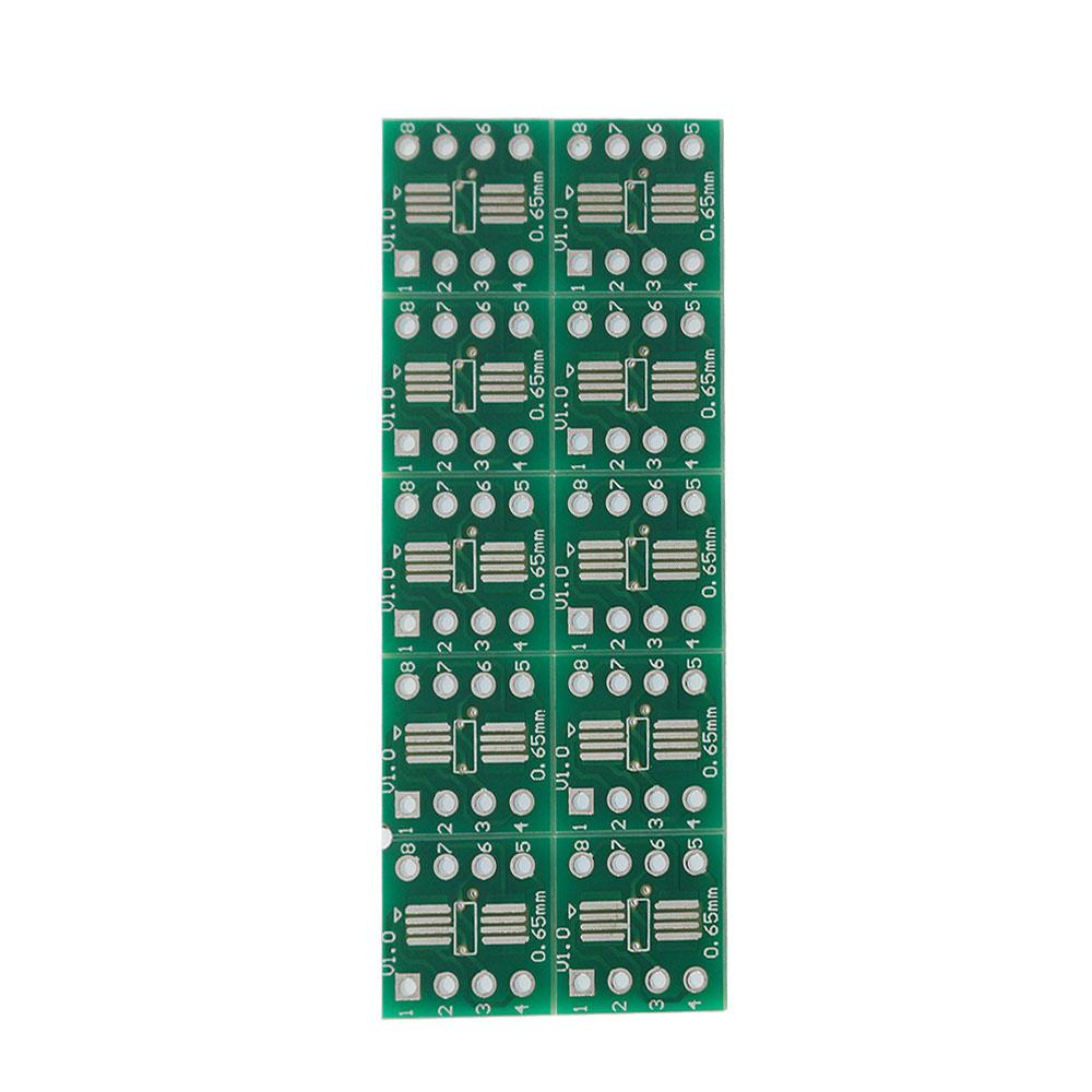 10/20/30PCS SOP8 SMD To DIP Adapter Converter  SSOP8 TSSOP8 Adapter Board Module Adapters Plate 0.65mm 1.27mm