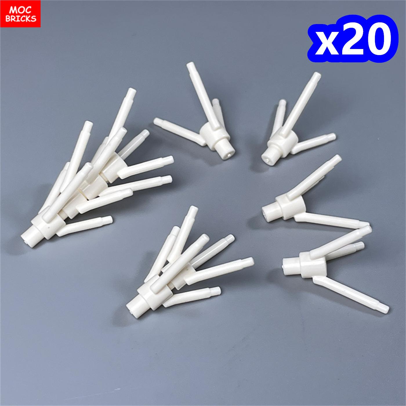 

200pcs/lot MOC Bricks 24855 Plant Flower Stem with Bottom Pin For Constructing Block Components DO-IT-YOURSELF Christmas Gift Toy белый