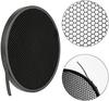 SOONPHO Standard Reflector Set with and Includes 3 Honeycomb White Soft Glass Diffuser Lamp Shade and Bowens Mount Strobe 7-inch (18cm) 20°, 40°, 60°