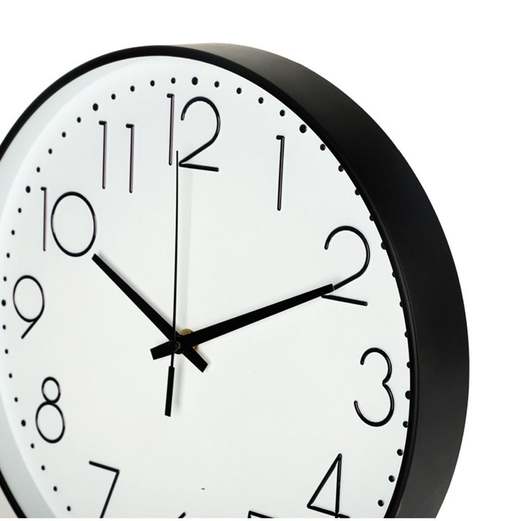 8 Inch Silent Wall Clock Non Ticking Decorative Easy To Read Round Wall Clock for Home Livingroom