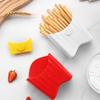Plastic French Fry Cup 2 In 1 Dessert Plate Portable Salad Bowl Kitchen Accessories