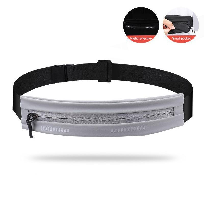 Elastic Invisible Foldable Running Waist Bag With Large Capacity For Sports And Fitness Discreet Portable Storage Solution 1Pc