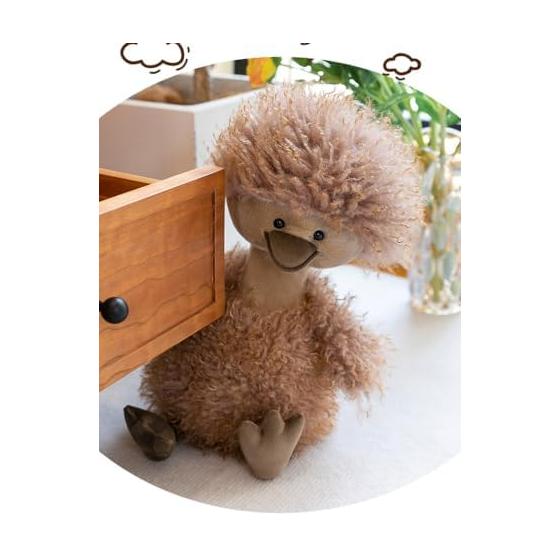 Stuffed Duck Toy Duck Cute Duck Fluffy Duck Stuffed Moe Moe Healing Goods Birthday Present Interior Chestnut Gift Present 40cm (Duck Stuffed Toy