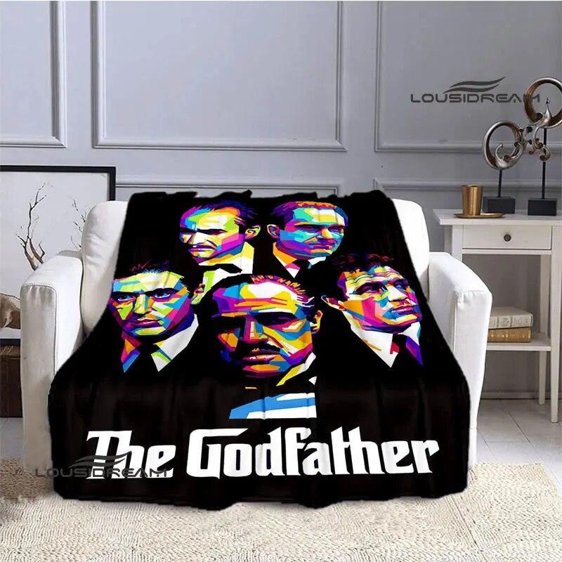 

The Godfather retro Print Blanket Kids Warm Blanket Flannel Soft Cozy Blanket Sofa Bed Car Must-Have Blanket Birthday Gift
