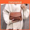 Pu Retro Crossbody Bag With Inner Card And Solid Color Design Womens For