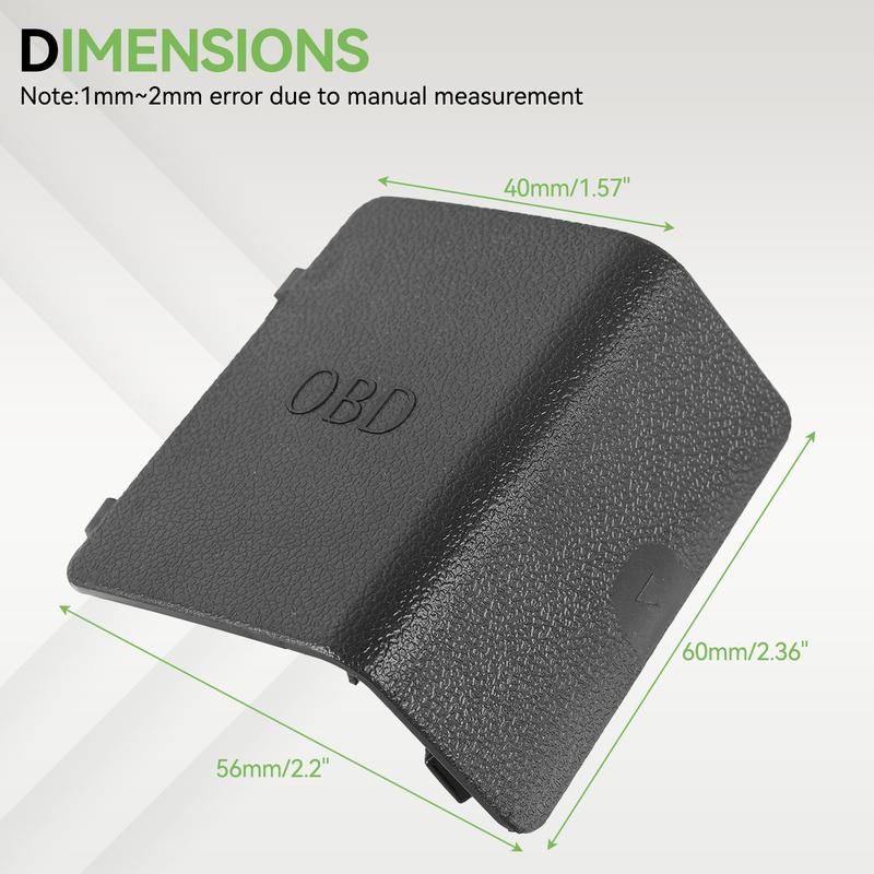 For BMW 3 Series E90 E91 E92 E93 2005-2012 OBD Port Diagnostic Plug Protective Cover - Black LHD Dash Panel Trim 51437147538