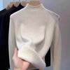 Neu Rollkragen Winter Pullover Frauen Elegante Verdicken Samt Gefüttert Warm Sueter Gestrickte Pullover Schlank Tops Jersey Strickwaren Jumper