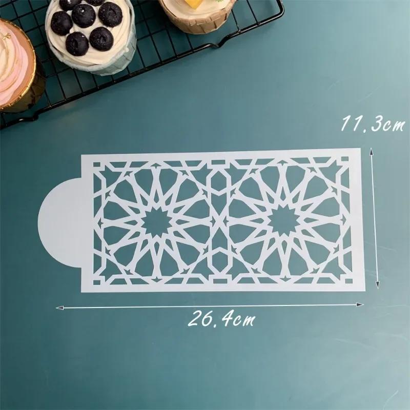 Ștampile cu plasă pentru prăjituri cu fondant, șabloane de relief pentru instrument de decorare, matriță cu pulverizare din plastic, prăjituri de nuntă, ciocolată, desen pictura