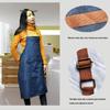 Unisex Nordic Denim Apron with Multi-Pockets for Kitchen and Home